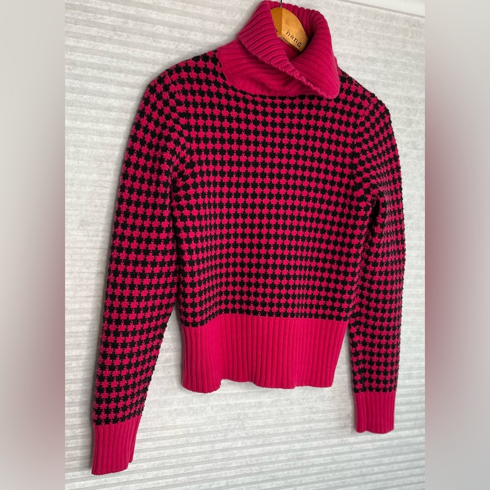 Vintage 90’s Liz Claiborne Chunky Cable Knit Turtleneck Sweater Size S - Picture 13 of 13